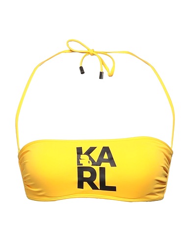 KARL LAGERFELD 水着（ビキニ） BEACHWEAR イエロー ナイロン 85% / ポリウレタン 15%