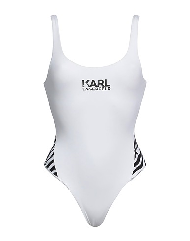 KARL LAGERFELD One-piece swimsuits White 85% Polyamide, 15% Elastane