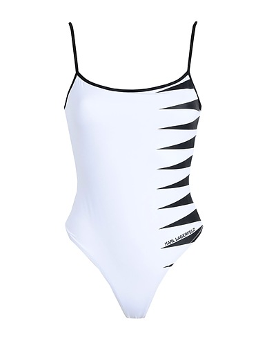 KARL LAGERFELD Costume intero Bianco 85% Poliammide, 15% Elastan