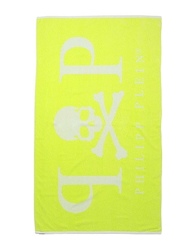 PHILIPP PLEIN Telo mare Verde lime 100% Cotone