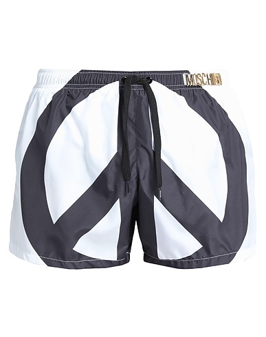 MOSCHINO Swim shorts White 100% Polyester