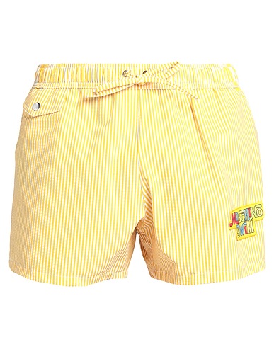 MOSCHINO Swim shorts Marigold 61% Polyester, 25% Polyamide, 14% Elastane