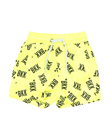 BIKKEMBERGS Swim shorts Lime green 100% Polyamide