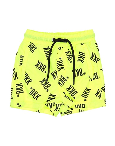 BIKKEMBERGS Swim shorts Yellow 100% Polyamide