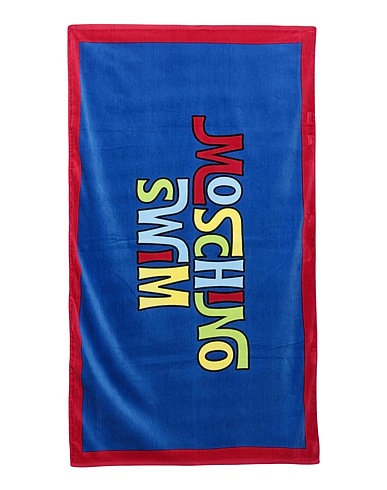 MOSCHINO Beach towel SWIM Blue 100% Cotton