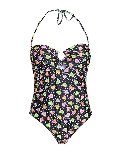 MOSCHINO One-piece swimsuits Black 82% Polyester, 18% Elastane
