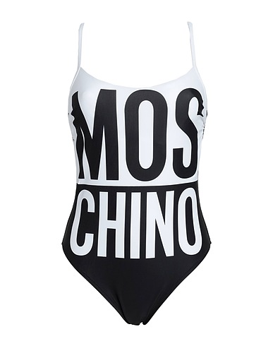 MOSCHINO One-piece swimsuits SWIM White 82% Polyester, 18% Elastane