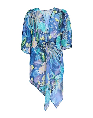 MOSCHINO Cover-ups SWIM Blue 80% Cotton, 20% Silk