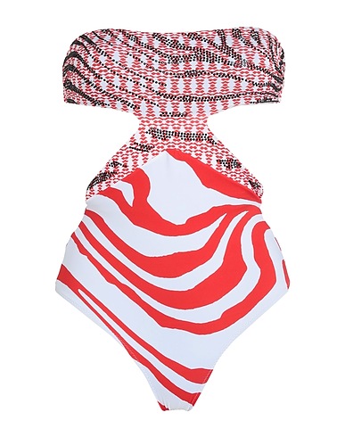 ROBERTO CAVALLI One-piece swimsuits Red 81% Polyamide, 19% Rubber, Polyester