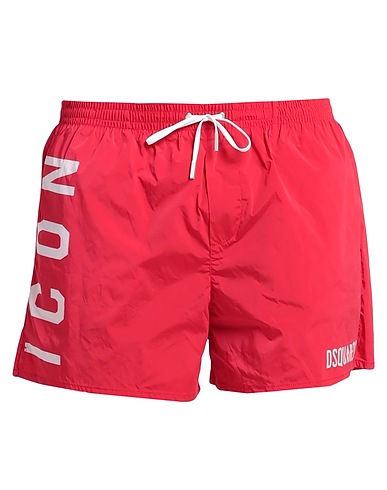 DSQUARED2 Swim shorts ICON BEACHWEAR Red 92% Polyamide, 8% Elastane