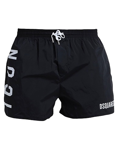 DSQUARED2 Shorts de bain Noir 92% Polyamide, 8% Élasthanne