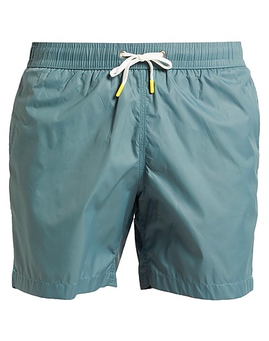 HARTFORD Swim shorts Sage green 100% Recycled polyamide