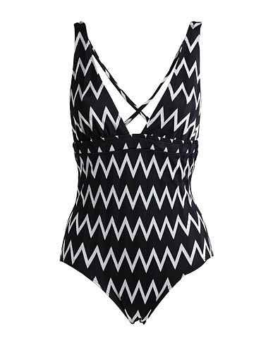 PRISM One-piece swimsuits Black 76% Polyamide, 16% Polyester, 8% Elastane