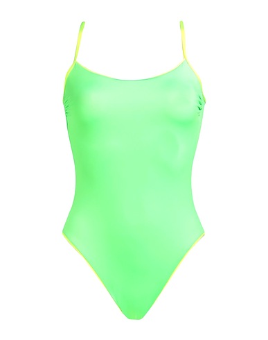 TWINSET One-piece swimsuits Lime green 87% Polyester, 13% Elastane