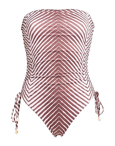 SOALLURE Costume intero Marrone 85% Poliestere, 15% Altre Fibre