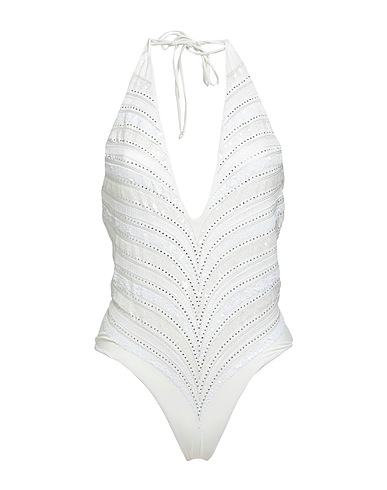 TWINSET One-piece swimsuits White 87% Polyamide, 13% Elastane, Polyester