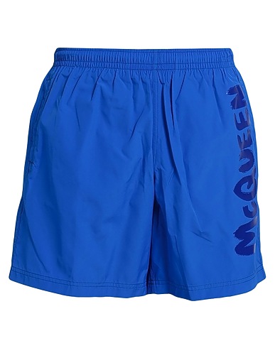 MCQUEEN Swim shorts BLU CHINA 100% Polyamide