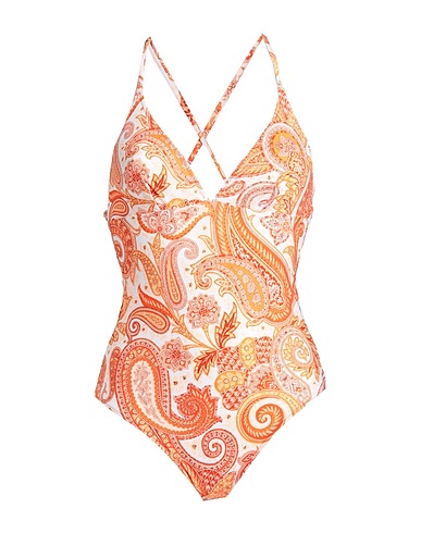 ETRO One-piece swimsuits Orange 72% Polyamide, 28% Elastane
