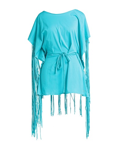 JUST CAVALLI Cover-ups Turquoise 100% Cotton