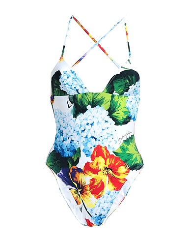 DOLCE&GABBANA One-piece swimsuits BEACHWEAR
 White 75% Polyamide, 25% Elastane