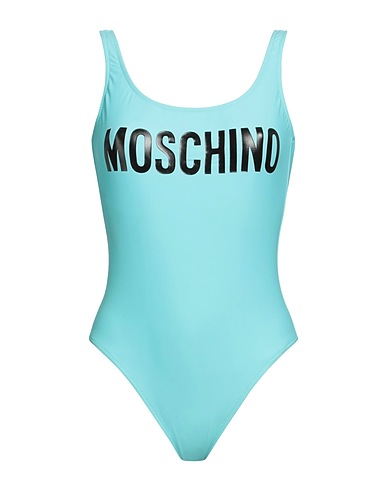 MOSCHINO One-piece swimsuits COUTURE Turquoise 80% Polyamide, 20% Elastane