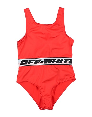 OFF-WHITE™ KIDS Costume intero Rosso 78% Poliestere, 22% Elastan, Poliammide