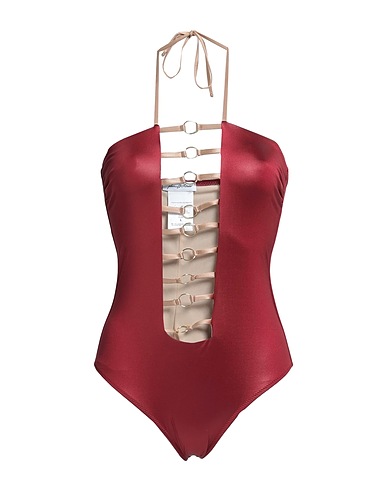 PLUME ÉTHÉRÉE One-piece swimsuits Brick 85% Polyamide, 15% Elastane