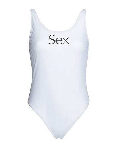 MORE JOY One-piece swimsuits White 78% Recycled polyamide, 22% Elastane