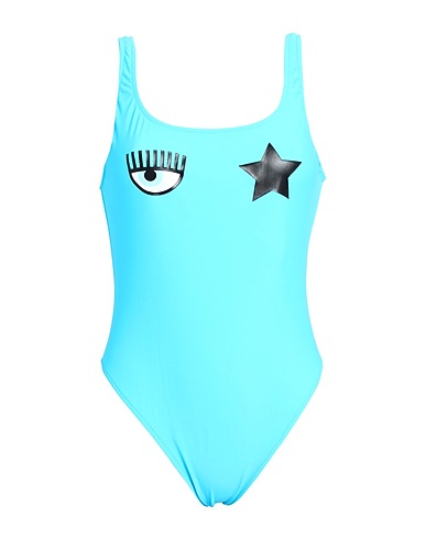 CHIARA FERRAGNI One-piece swimsuits Turquoise 80% Polyamide, 20% Elastane