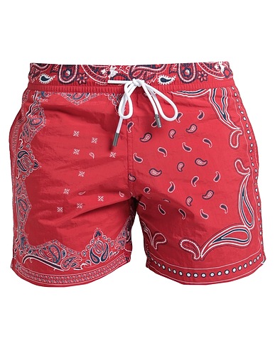 ETRO Swim shorts Red 100% Polyamide