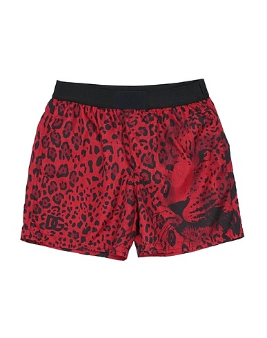 DOLCE&GABBANA Swim shorts Red 100% Polyester, Polyamide, Elastane, PVC - Polyvinyl chloride, Polyurethane