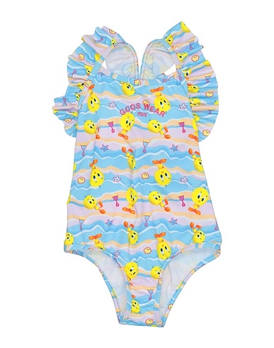 GCDS MINI One-piece swimsuits Azure 77% Polyester, 23% Elastane