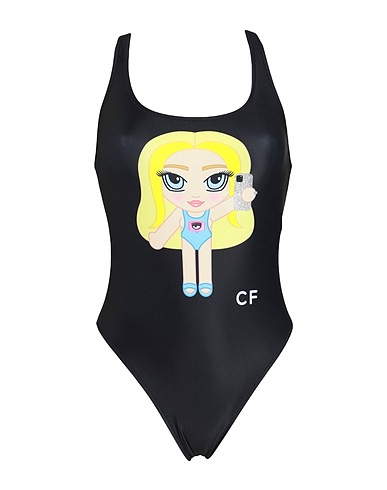 CHIARA FERRAGNI One-piece swimsuits Black 80% Polyamide, 20% Elastane