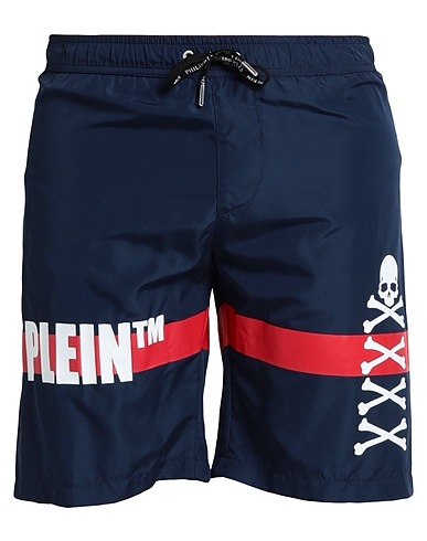 PHILIPP PLEIN Swim shorts Midnight blue 100% Polyester