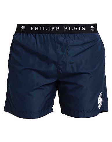 PHILIPP PLEIN Boxer mare Blu notte 100% Poliestere