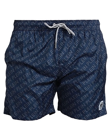 PHILIPP PLEIN Swim shorts Midnight blue 100% Polyester