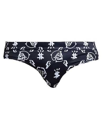 PHILIPP PLEIN Swim briefs Black 85% Polyamide, 15% Elastane