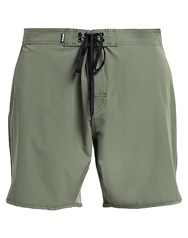 DEUS EX MACHINA Swim shorts Military green 89% Polyester, 11% Elastane