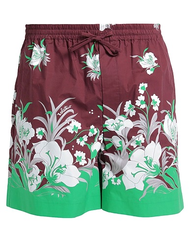 VALENTINO GARAVANI Swim shorts Plum 100% Cotton
