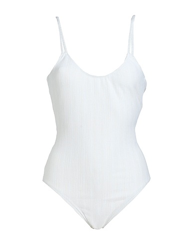 POOLDAY Paris One-piece swimsuits Ivory 68% Polyamide, 26% Polyester, 6% Lycra®