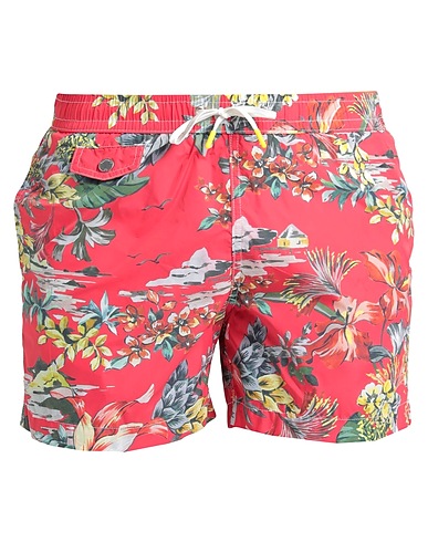 HARTFORD Swim shorts Red 100% Recycled polyamide