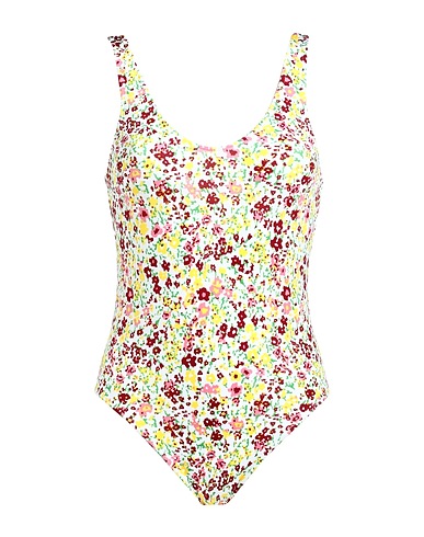PHILOSOPHY di LORENZO SERAFINI One-piece swimsuits Yellow 80% Polyamide, 20% Elastane