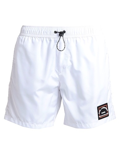 KARL LAGERFELD Swim shorts BEACHWEAR White 100% Polyester
