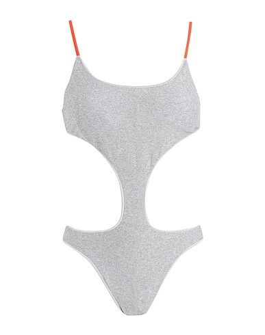 4GIVENESS One-piece swimsuits Light grey 81% Viscose, 8% Polyester, 8% Polyamide, 3% Elastane