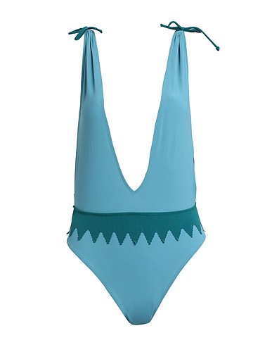 KRISTINA TI One-piece swimsuits Slate blue 72% Polyamide, 28% Elastane