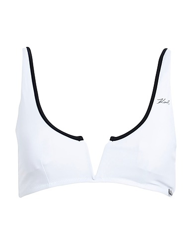 KARL LAGERFELD Bikini KARL DNA BINDING BANDEAU
 Weiß 81% Recyceltes Polyamid, 19% Elastan