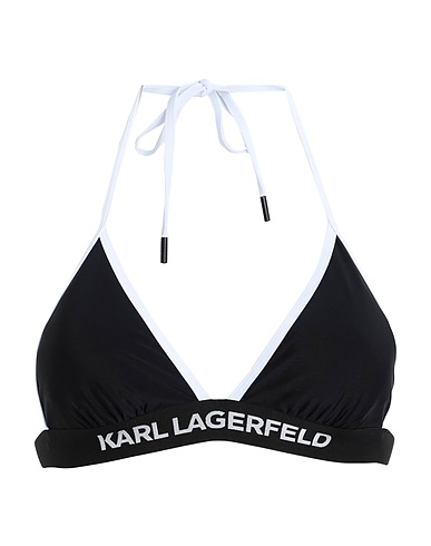 KARL LAGERFELD Bikini TRIANGLE W/ LOGO ELASTIC
 Black 81% Recycled polyamide, 19% Elastane