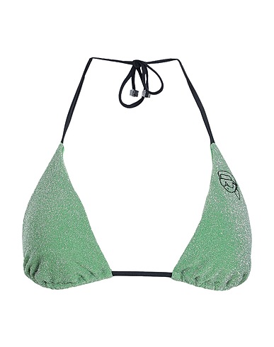 KARL LAGERFELD Bikini IKONIK 2.0 LUREX TRIANGLE
 Green 80% Polyamide, 11% Elastane, 9% Metallic fiber