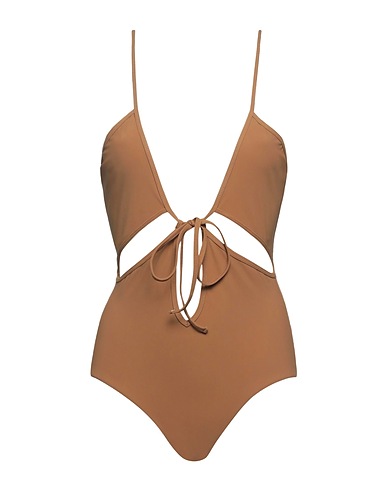 CHRISTOPHER ESBER One-piece swimsuits Brown 72% Polyamide, 28% Elastane