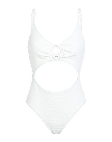 SOLID & STRIPED Costume intero Bianco 92% Poliammide, 8% Lycra®